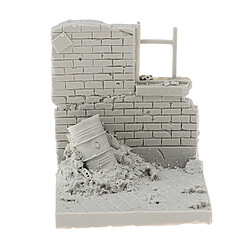 Base Mini Ruines de Résine Collection Non Peint 1/35 Battu Base Battu Ruine Mur Modèle Sculpture DIY # 3