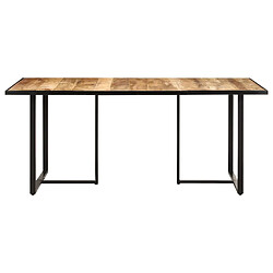 vidaXL Table de salle à manger 180 cm Bois de manguier brut