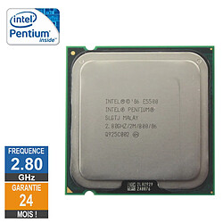 Processeur Intel Pentium E5500 2.80GHz SLGTJ LGA775 2Mo · Reconditionné 