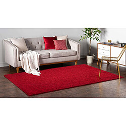 Avis Hadorn Tapis shaggy 244x160 rouge Luzern