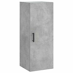 Maison Chic Armoire murale,Meuble de Rangement pour salon,cuisine gris béton 34,5x34x90 cm -MN84174