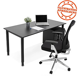 Alterego Table de réunion / bureau design 'FOCUS' noir - 160x80 cm