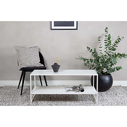 Venture Home Table basse en acier Staal blanc.