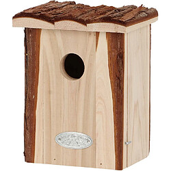 Best For Birds Nichoir pour oiseaux avec toît en écorce Roitelet. Nichoir pour oiseaux avec toît en écorce Roitelet