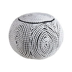 Aubry Gaspard Pouf boule en polyester.