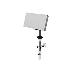 Antenne Satellite Plate CAMP 38 - LNB pour Camping Car Mobile-Home Caravane 33.7 db – 12.75 GHz en Blanc Argent 