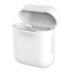 Wewoo Etui Casque / Ecouteurs blanc pour Apple AirPods Portable Sans Fil Bluetooth Écouteurs Silicone Boîte De Protection iPhone Anti perte Dropproof Sac De Rangement 