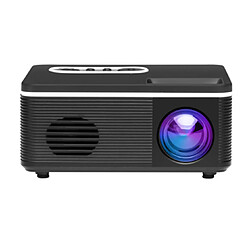 Mini projecteur LED de divertissement à domicile Le projecteur HD à interface multifonction prend en charge 1080P-noir