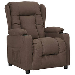 vidaXL Fauteuil Taupe Tissu