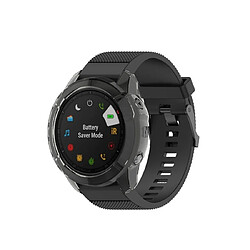 Wewoo Boîtier de montre Pour Garmin Fenix 6X TPU demi-couverture Smart Watch Protevtice Case Noir pas cher