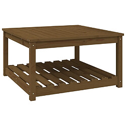 vidaXL Table de jardin marron miel 82,5x82,5x45 cm bois massif de pin