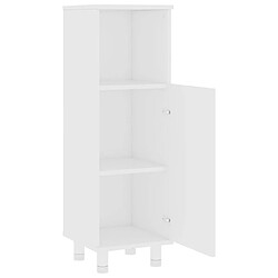 Maison Chic Armoire de Bain | Ensemble de 4 meubles salle de bain Blanc Aggloméré -GKD38283 pas cher