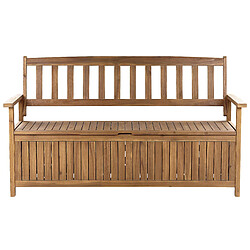 Beliani Banc Bois 160 cm Bois clair SOVANA