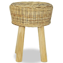 vidaXL Tabouret de bar Rotin naturel