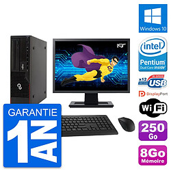 PC Fujitsu E910 DT Ecran 19" Intel G630 RAM 8Go Disque 250Go Windows 10 Wifi - Occasion