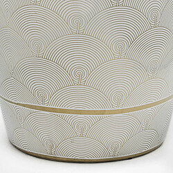 Acheter Tabouret Thai Natura Blanc Doré 32 x 43 x 32 cm