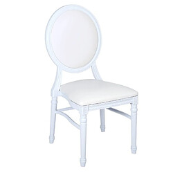 Materiel Chr Pro Chaise LOUIS Polypropylène coloris blanc - Lot de 4