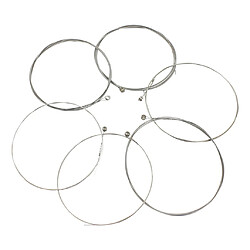 Guitar String 6pcs Jeu de cordes pour Guitare électrique En Alliage De Nickel Cordes Enroulées Argent Blanc