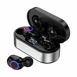 Écouteurs Sans Fil Compatibles Bluetooth À Suppression De Bruit Hd Call Mini Casque Portable Avec Microphone Argent