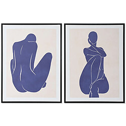 Cadre DKD Home Decor Femme Moderne (60 x 4 x 80 cm) (2 Unités) 