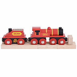 Bigjigs Rail Gros moteur rouge avec chariot 