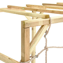 Avis vidaXL Cadre d'escalade 240x100x170 cm Bois de pin imprégné