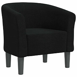 Maison Chic Fauteuil relax,Chaise pour salon cabriolet noir tissu -MN42052