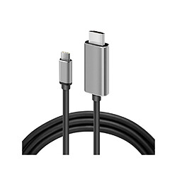 Eko Câble HDMI vers USB Type-C 4K 60Hz 1080p 1.8m Gris