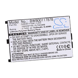 vhbw Li-Polymer Batterie 1530mAh (3.7V) pour PDA Mobilcomputer ou encore Fujitsu Siemens 1060097145 