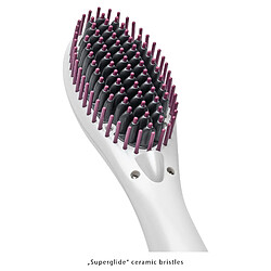 Brosse électrique pour lisser les cheveux, revêtement céramique, ionique, 40 , Blanc/Violet, Proficare, GB 3021 pas cher