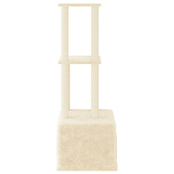 Acheter Arbre à chat avec griffoirs,niche pour chat en sisal Crème 133,5 cm -MN13101