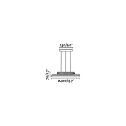 faro Suspensions Dolme Noir AC SMD LED 24W 3000k 1260lm IP20