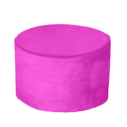 45 * 25cm rond haricot housse de pouf repose-pieds ottomans couverture rose