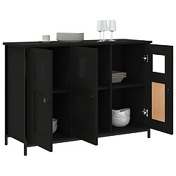 Acheter Maison Chic Buffet,Meuble de Rangement,commode pour salon,Cuisine noir 100x35x70 cm bois d'ingénierie -MN84392