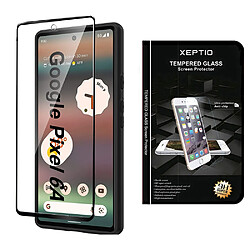 Vitre en verre trempé Full cover noir pour Google Pixel 6A 5G - Tempered glass XEPTIO