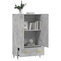 Acheter Maison Chic Buffet,Meuble de Rangement,commode pour salon,Cuisine gris béton 69,5x31x115 cm bois d'ingénierie -MN83790