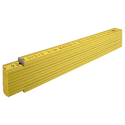 Mesure pliante Bois 2m 16mm Nr.407 jaune Stabila