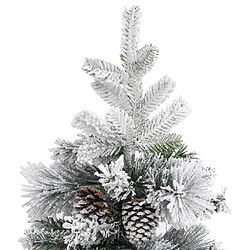 Acheter vidaXL Sapin de Noël à flocons de neige et pommes de pin 195 cm PVC/PE