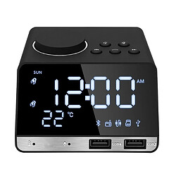 Réveil numérique Bluetooth Radio Réveil Snooze Clock comme décrit