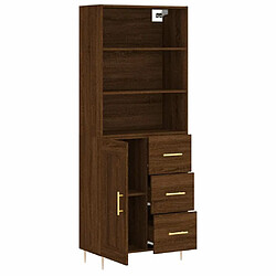 Acheter Maison Chic Buffet,Meuble de Rangement,commode pour salon,Cuisine Chêne marron 69,5x34x180 cm Bois d'ingénierie -MN69241