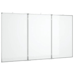 vidaXL Tableau blanc magnétique pliable 150x100x1,7 cm aluminium