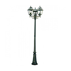 Searchlight Lampadaire de jardin New Orleans Verre propre 3 ampoules 227cm