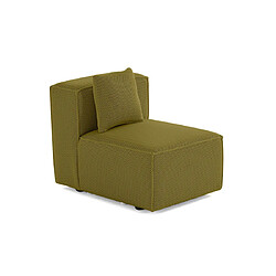 Lisa Design Arty - module d'assise sans accoudoirs - en tissu mailles 3D Arty - module d'assise sans accoudoirs - en tissu mailles 3D - Vert Olive