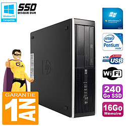 PC HP Compaq Pro 6300 SFF G630 RAM 16Go Disque 240Go SSD Graveur DVD Wifi W7 - Occasion