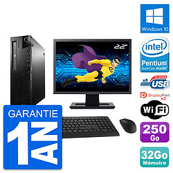 PC Lenovo M93p SFF Ecran 22" Intel G3220 RAM 32Go Disque 250Go Windows 10 Wifi · Occasion 