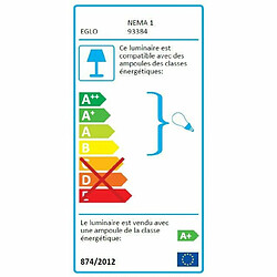 NEMA-Spot d'extérieur à planter ampoule LED 3W H18,5cm Noir Eglo