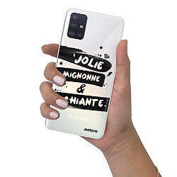 Coque Samsung Galaxy A51 5G souple transparente Jolie Mignonne et chiante Motif Ecriture Tendance Evetane pas cher