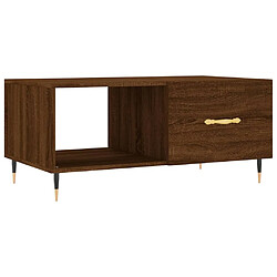 Maison Chic Table basse,Table Console Table d'appoint, Table pour salon chêne marron 90x50x40 cm bois d'ingénierie -MN32536