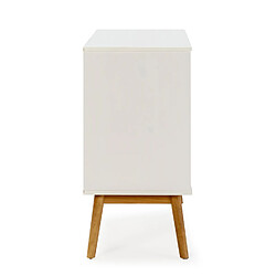 Avis Vs Venta-Stock Commode Baku 3 tiroirs couleur blanc/bois, 80 cm longueur