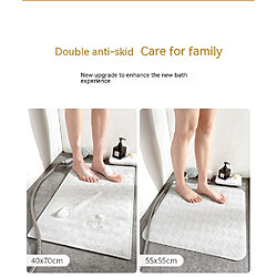 Acheter LUUCOZK Tapis de bain antidérapants absorbants à séchage rapide pour salle de bain - Bleu-55x55cm